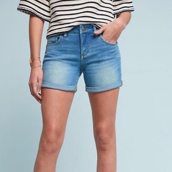 Anthropologie Pilcro and The Letterpress Fit Stet Denim Shorts SZ 26 - Picture 1 of 6